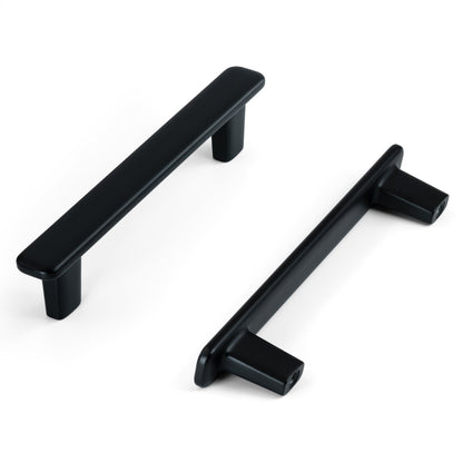 Modern Curved Edge Flat Bar Pull HESTIA HARDWARE