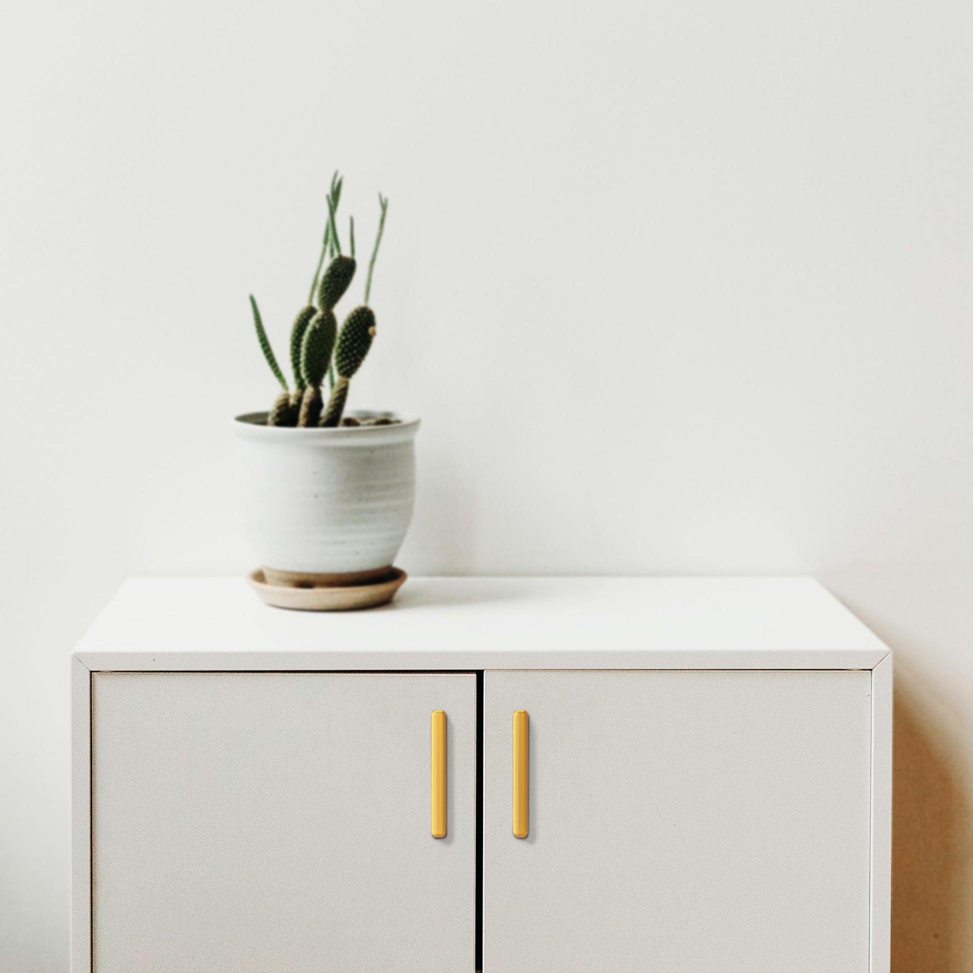 Modern Curved Edge Flat Bar Pull HESTIA HARDWARE