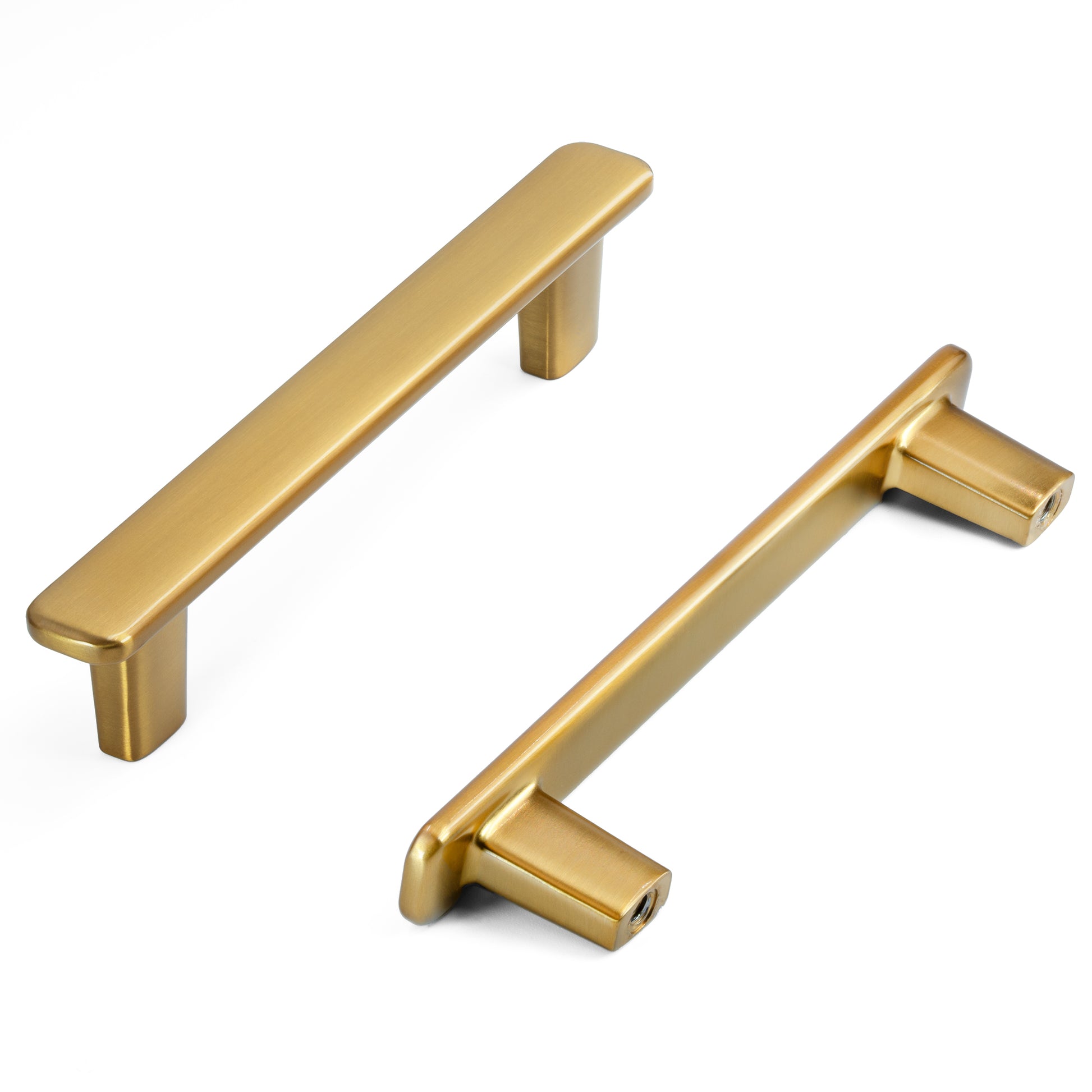 Modern Curved Edge Flat Bar Pull HESTIA HARDWARE