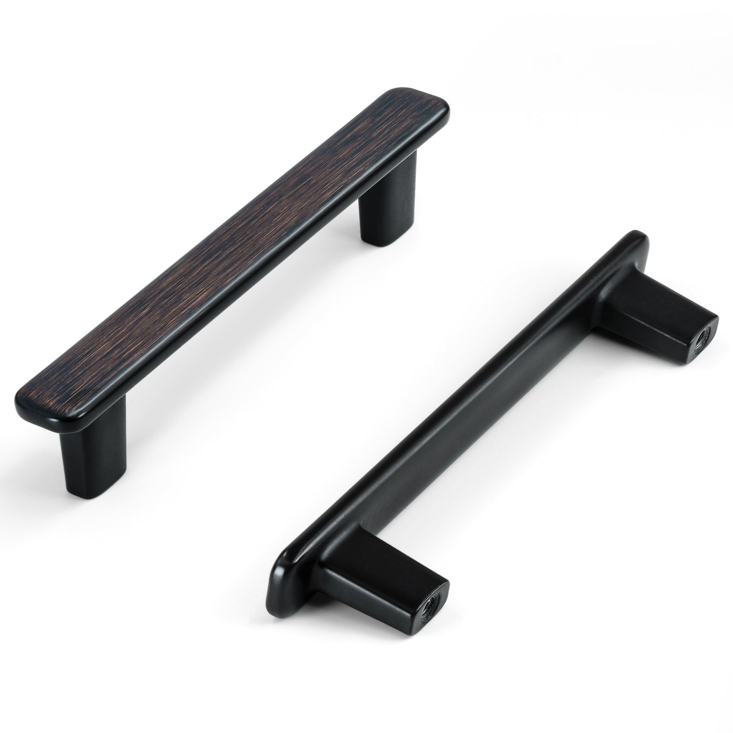 Modern Curved Edge Flat Bar Pull HESTIA HARDWARE