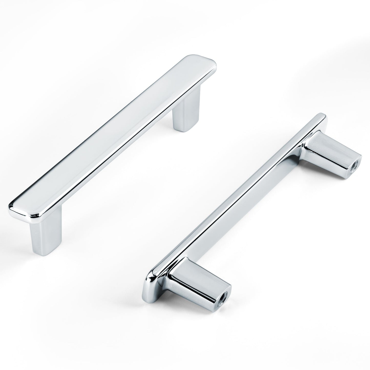 Modern Curved Edge Flat Bar Pull HESTIA HARDWARE