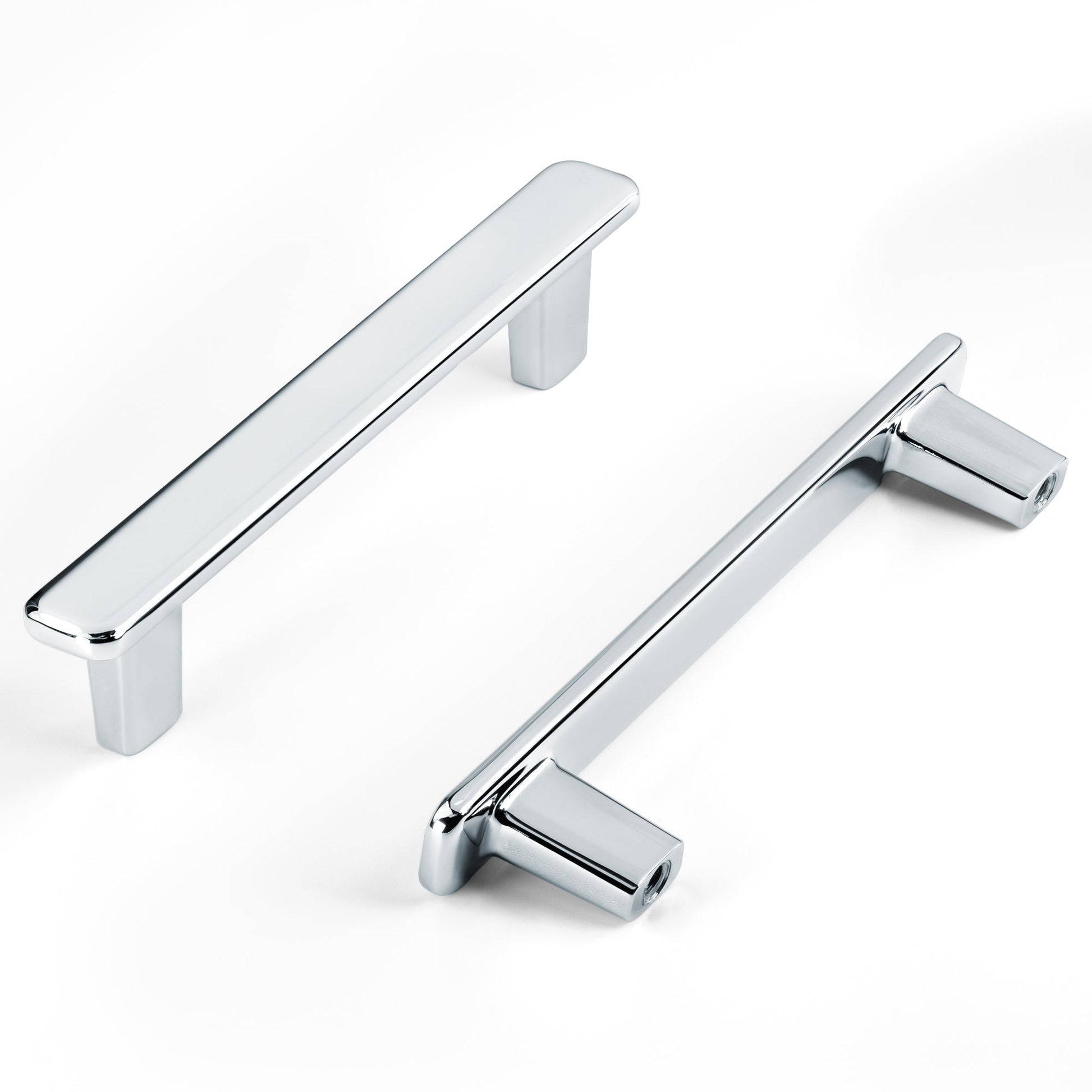 Modern Curved Edge Flat Bar Pull HESTIA HARDWARE
