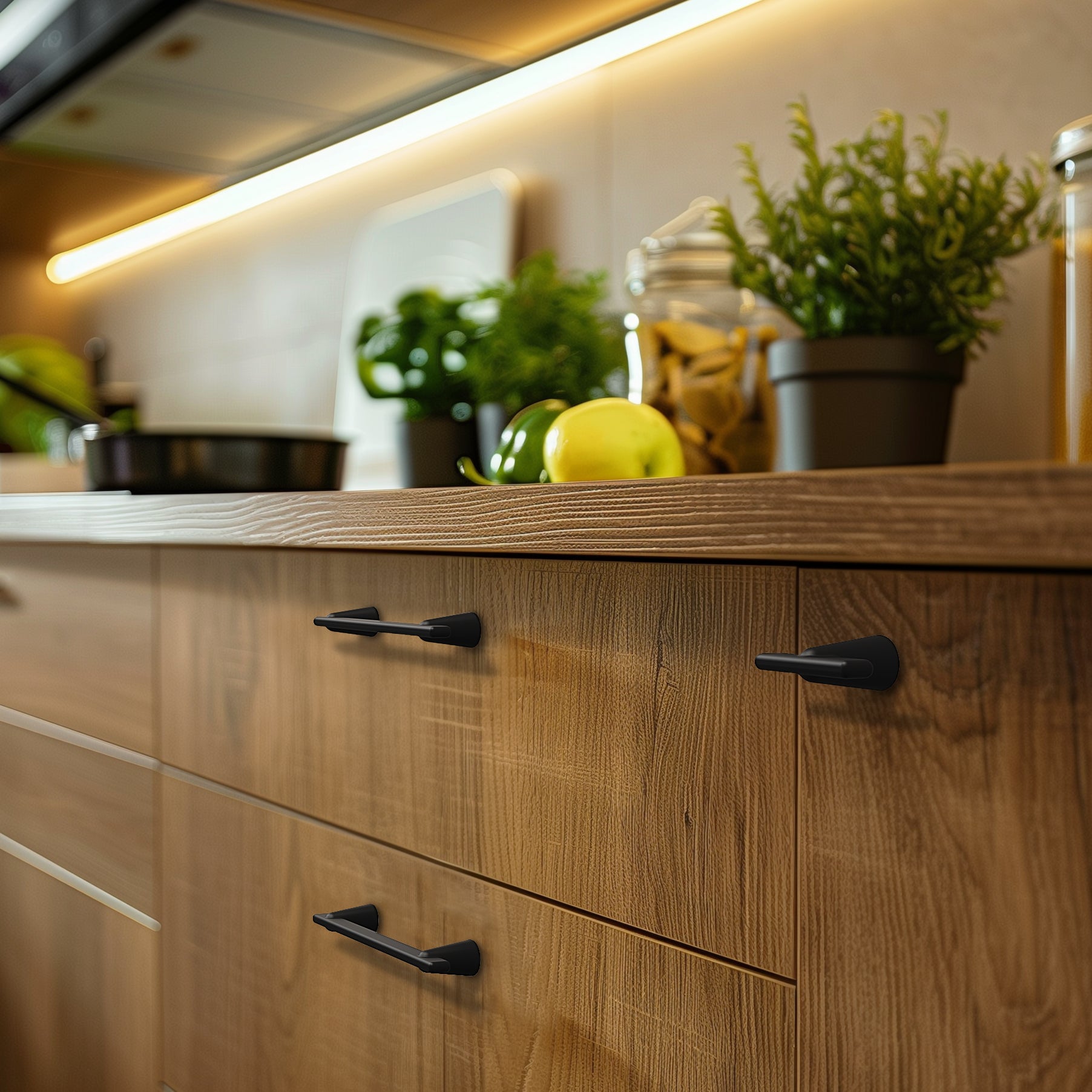 Cone Shape Modern T-Bar Cabinet Knobs