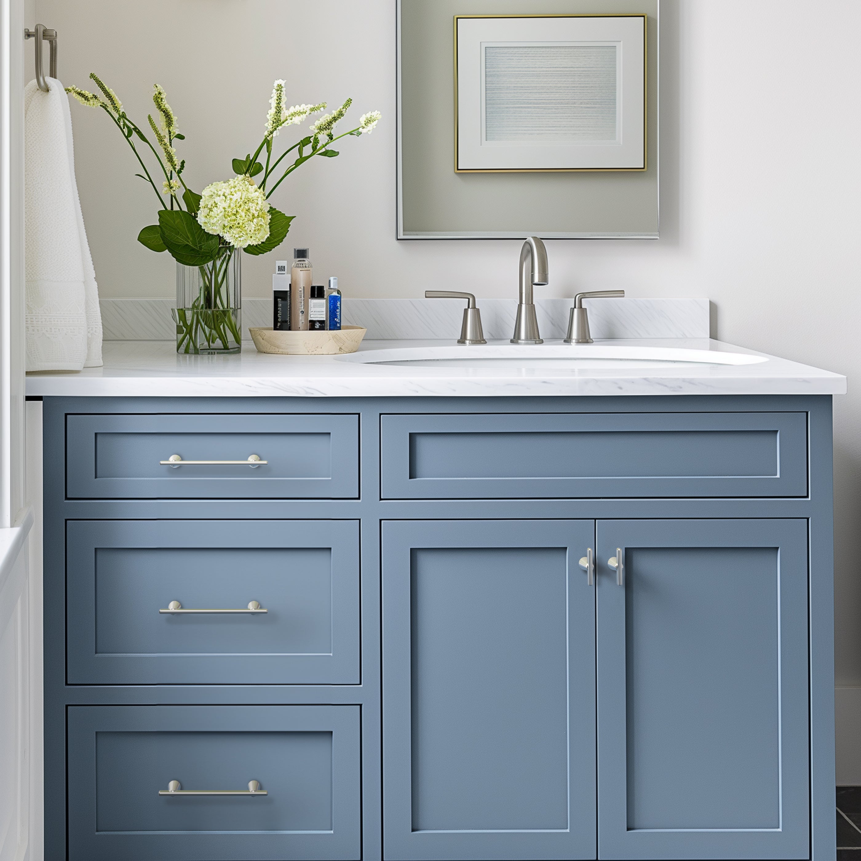 Cone Shape Modern T-Bar Cabinet Knobs