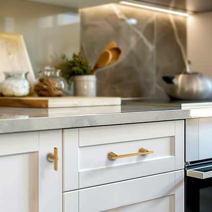 Cone Shape Modern Single T Cabinet Pulls HESTIA HARDWARE Cabinet Knobs