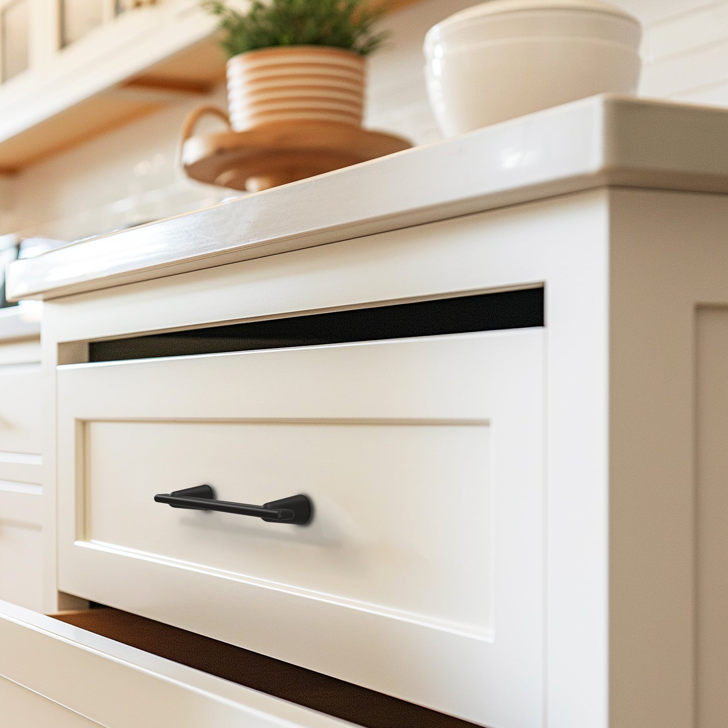 Cone Shape Modern Cabinet Bar Pull HESTIA HARDWARE Cabinet Pulls