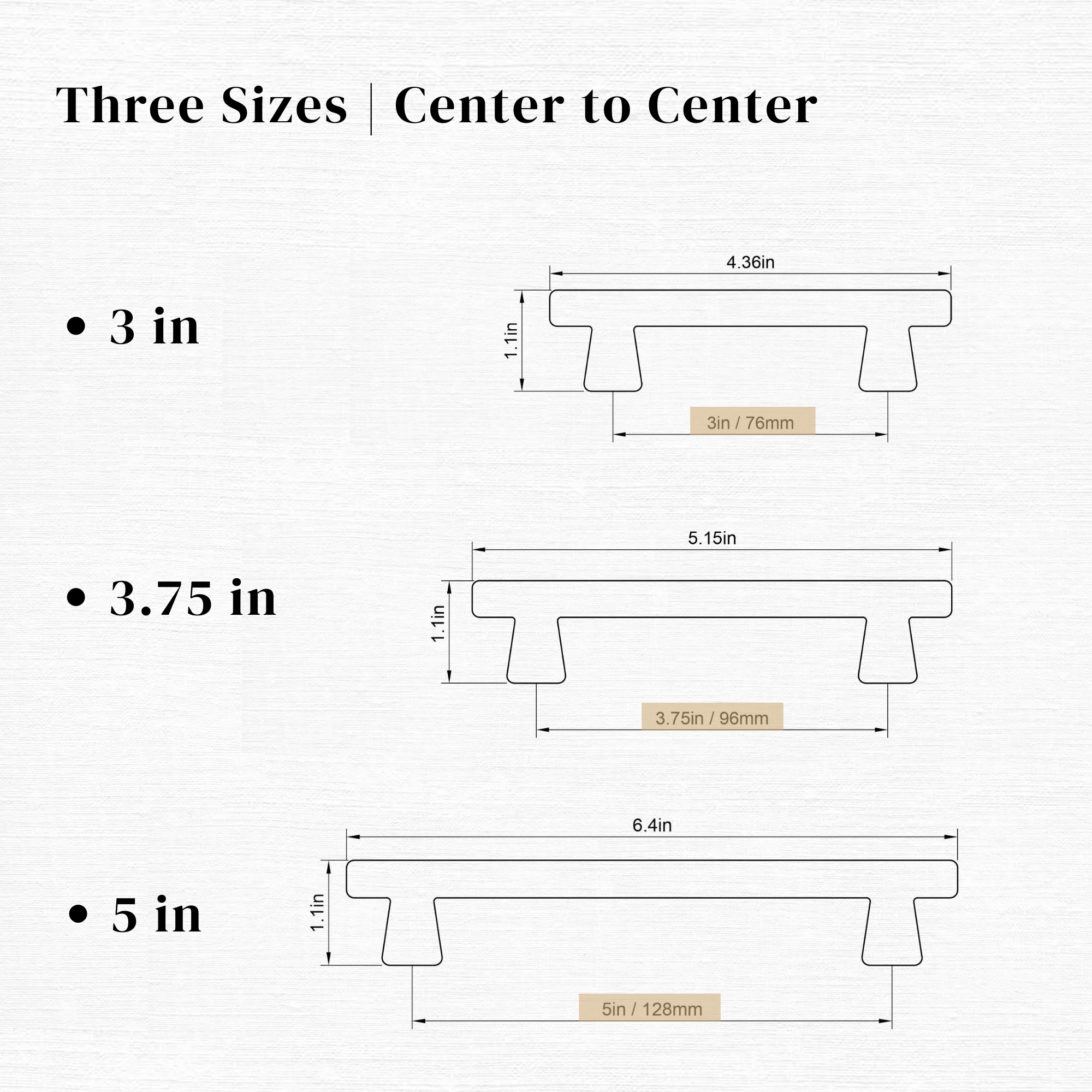 Cone Shape Modern Cabinet Bar Pull