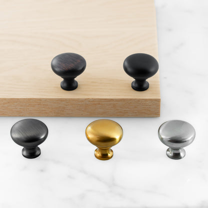Classic Round Kitchen Cabinet Knob HESTIA HARDWARE