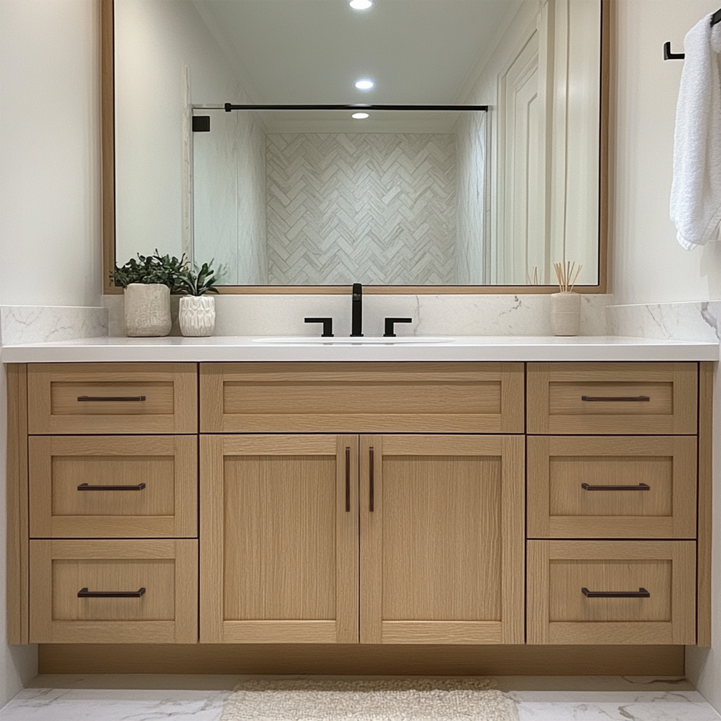 Modern Square Cabinet Handle Island Universe Hardware Inc.