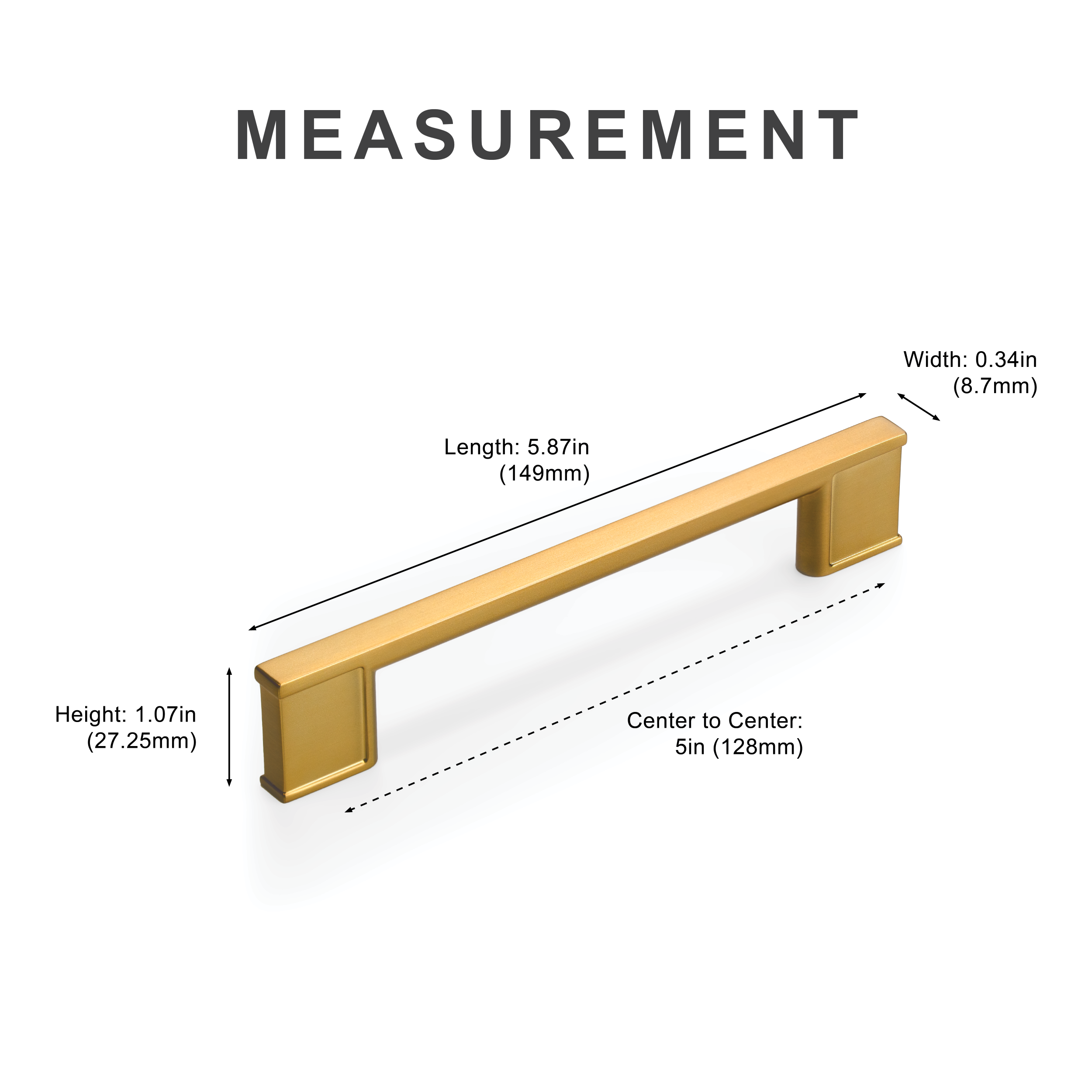 New Slim Square Cabinet Handles