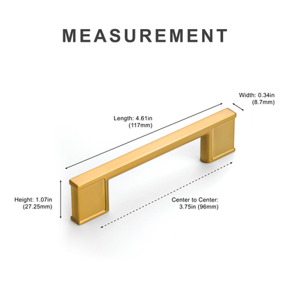 New Slim Square Cabinet Handles Island Universe Hardware Inc.