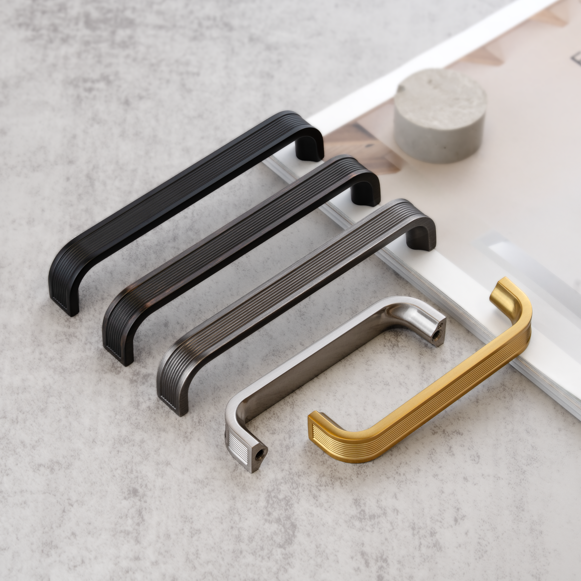 New Ribbed Arch Bar Pulls Island Universe Hardware Inc.