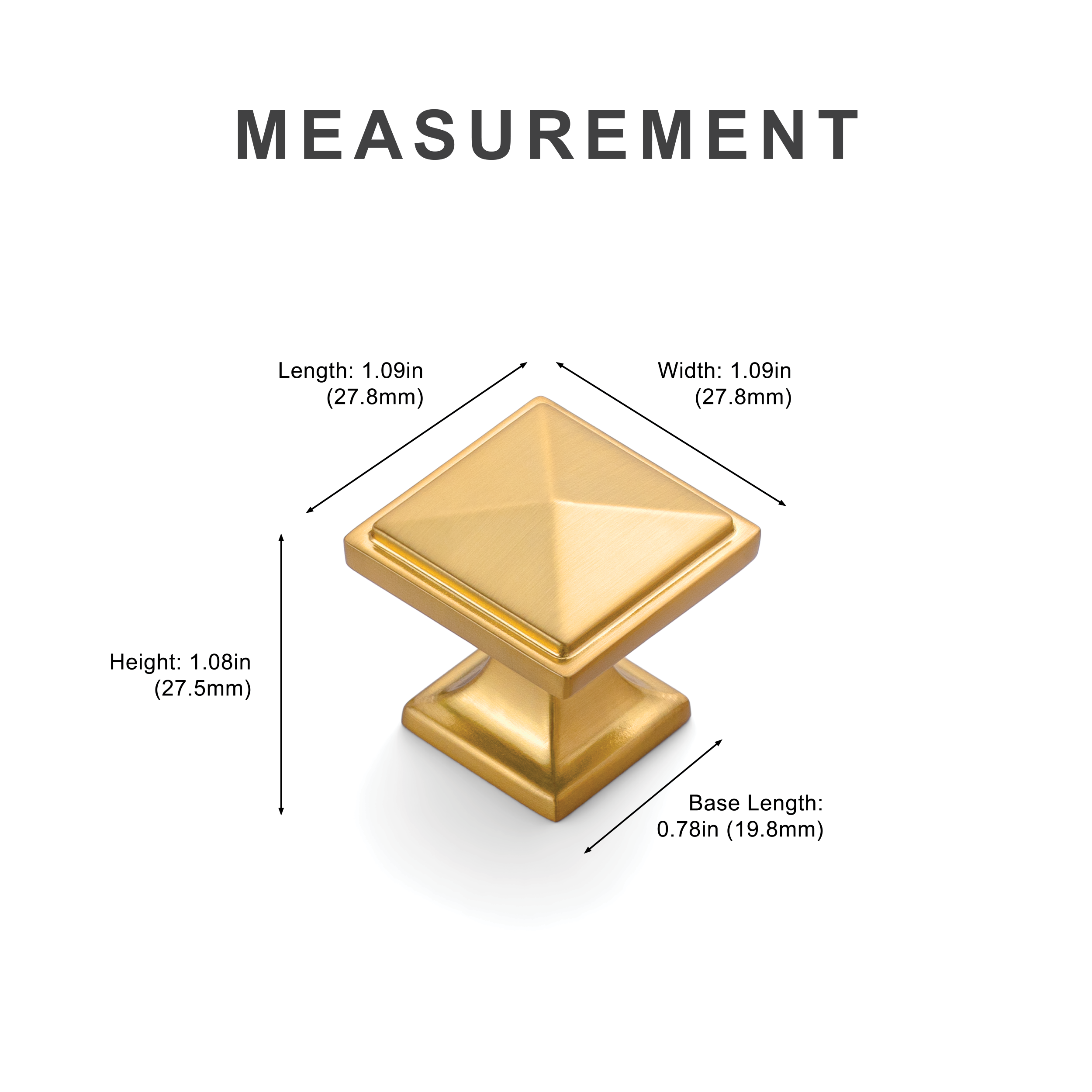 New Prism Square Cabinet Knobs