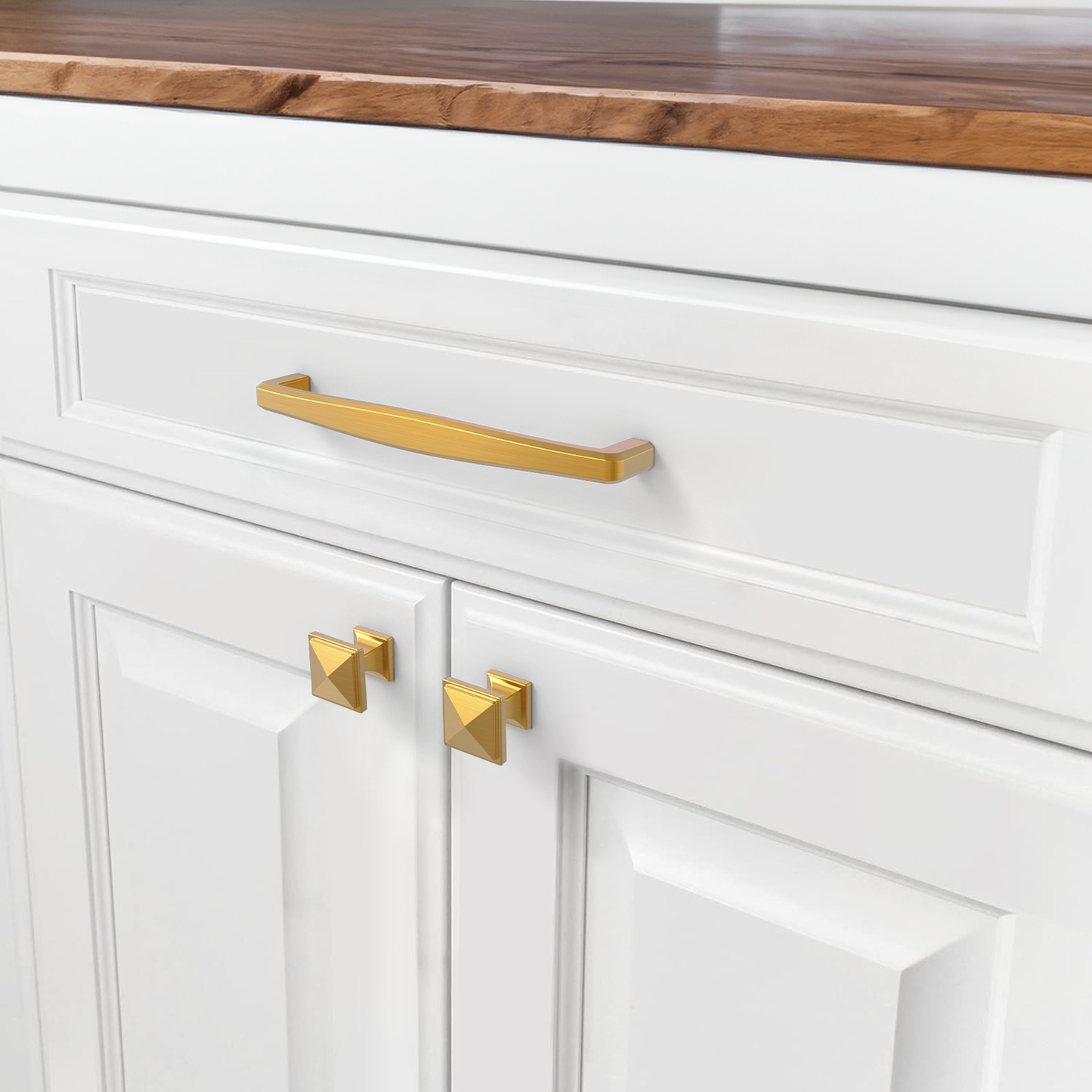 New Curved Modern Cabinet Bar Pulls Island Universe Hardware Inc.