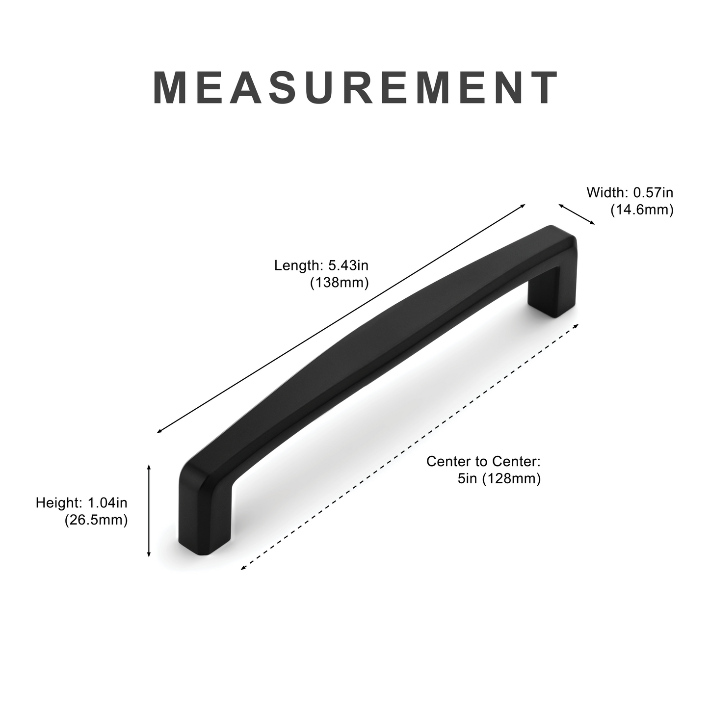 New Curved Modern Cabinet Bar Pulls Island Universe Hardware Inc.