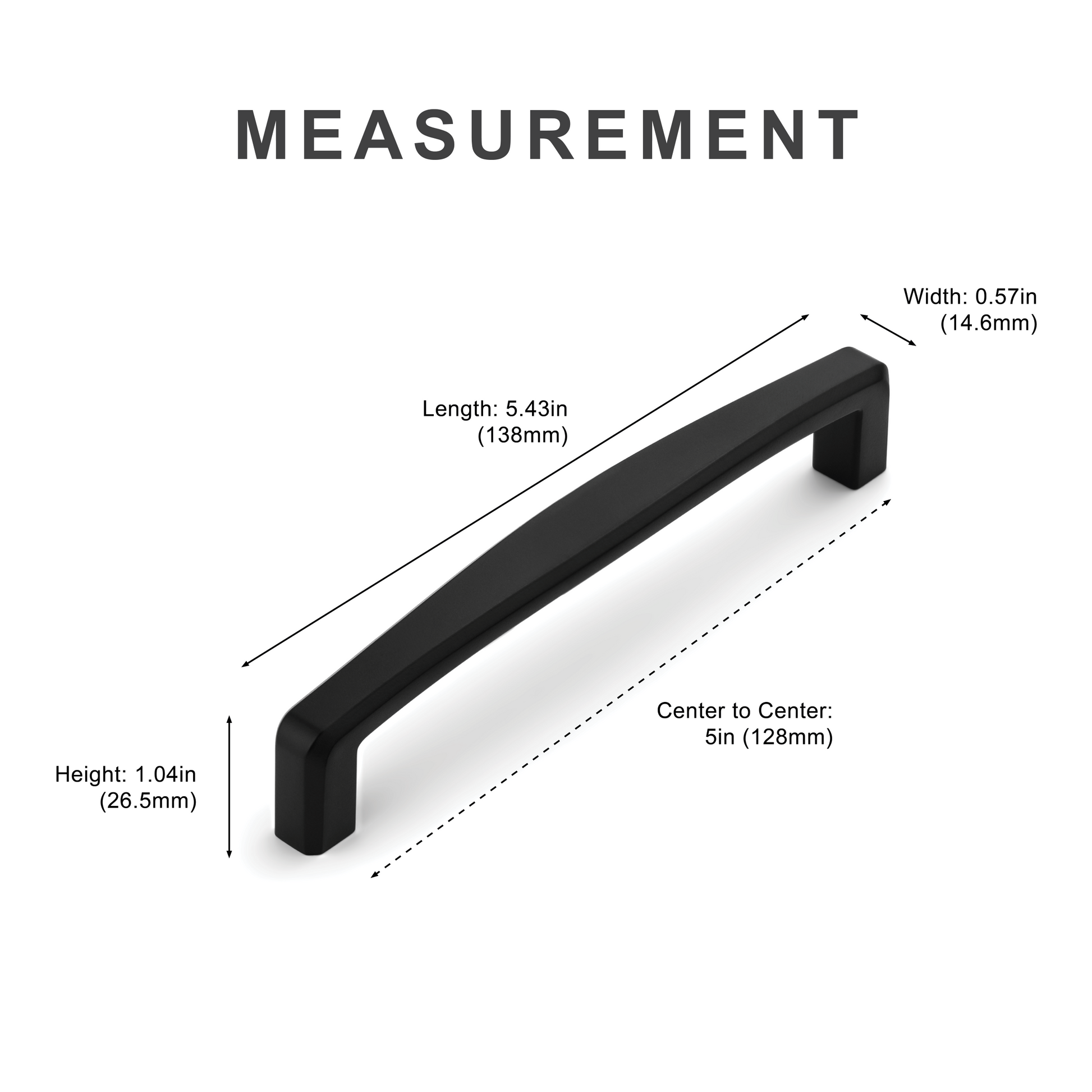 New Curved Modern Cabinet Bar Pulls Island Universe Hardware Inc.