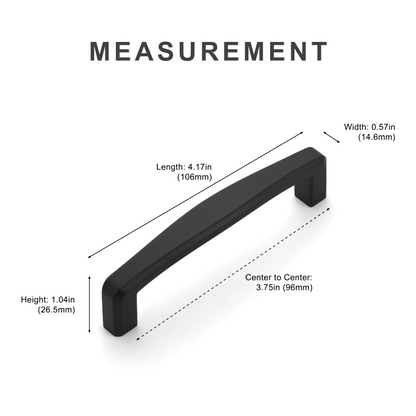 New Curved Modern Cabinet Bar Pulls Island Universe Hardware Inc.