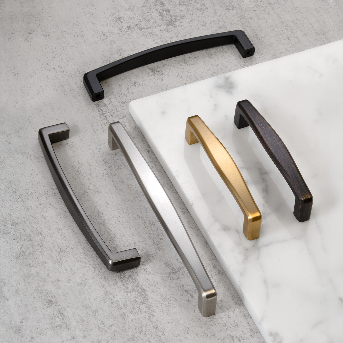New Curved Modern Cabinet Bar Pulls Island Universe Hardware Inc.