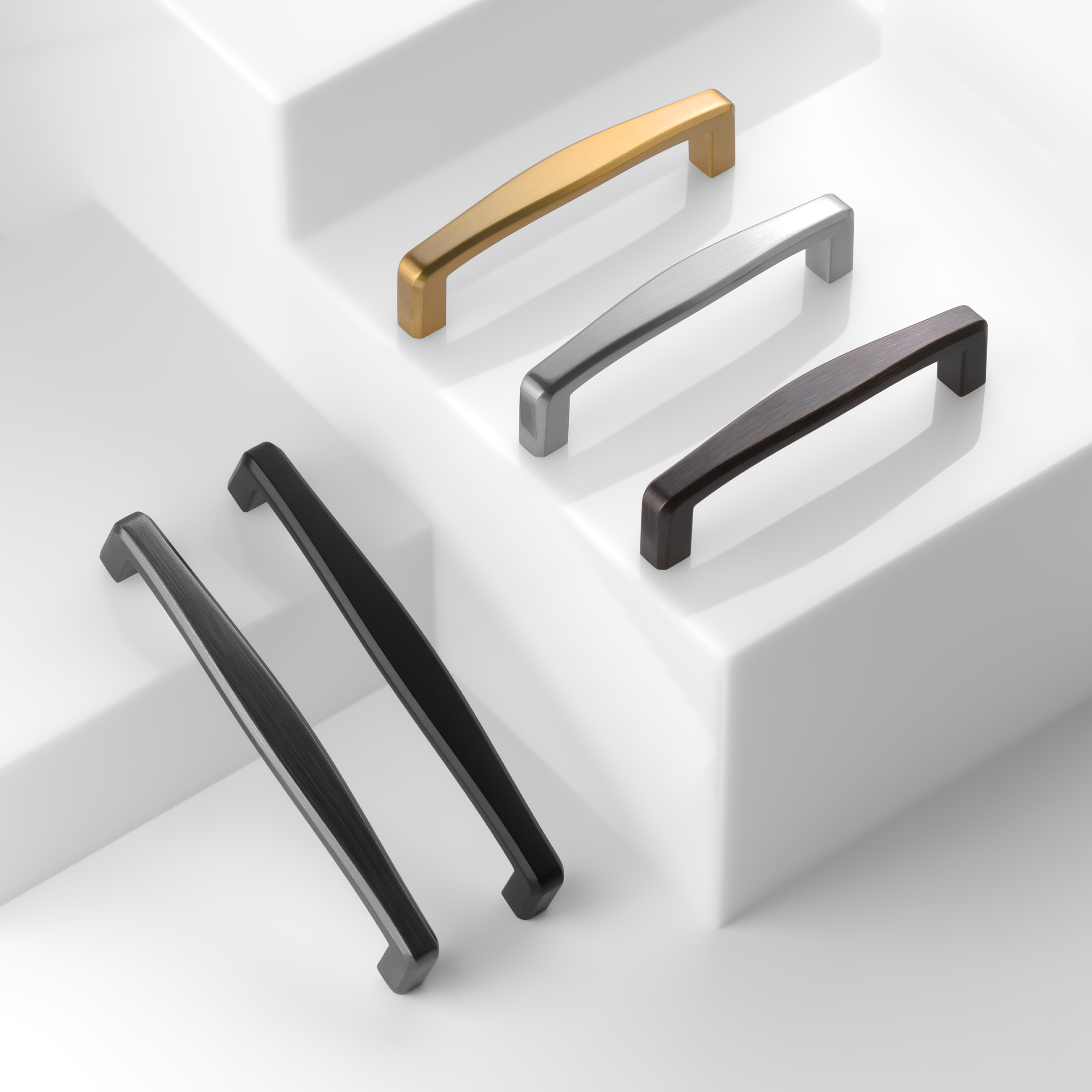 New Curved Modern Cabinet Bar Pulls