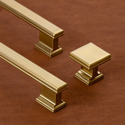 New Vintage Classic Square Base Bar Pulls Island Universe Hardware Inc.