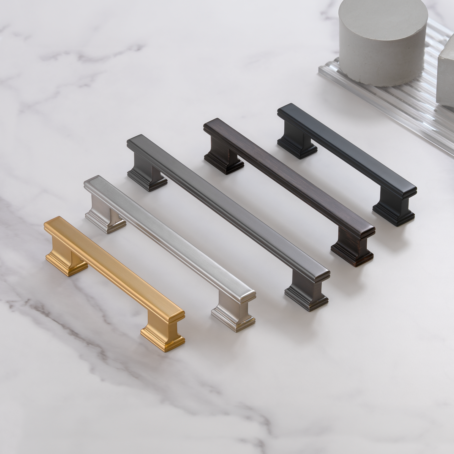 New Vintage Classic Square Base Bar Pulls Island Universe Hardware Inc.