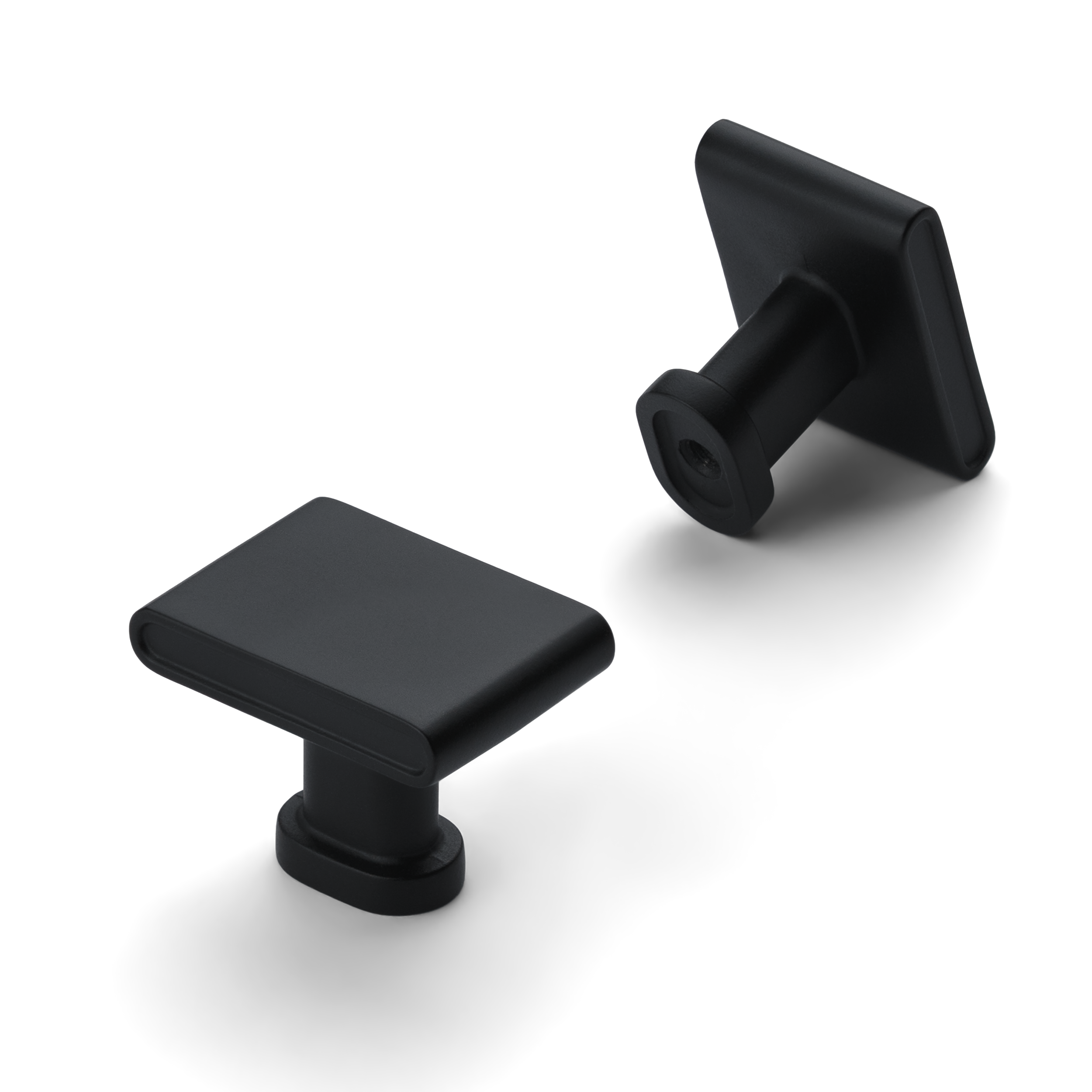 New Pillar Round Base Square Top Knobs