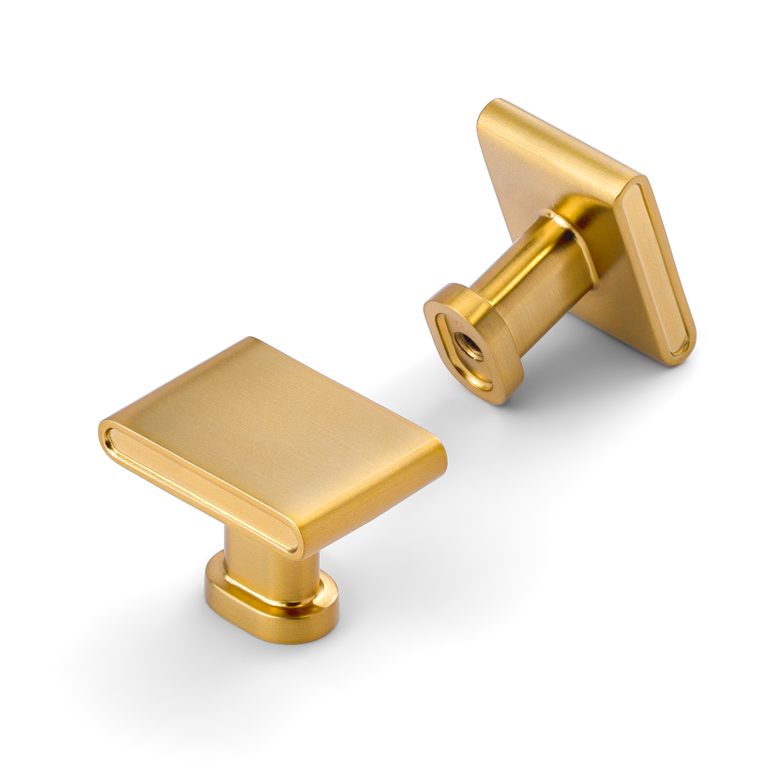 New Pillar Round Base Square Top Knobs