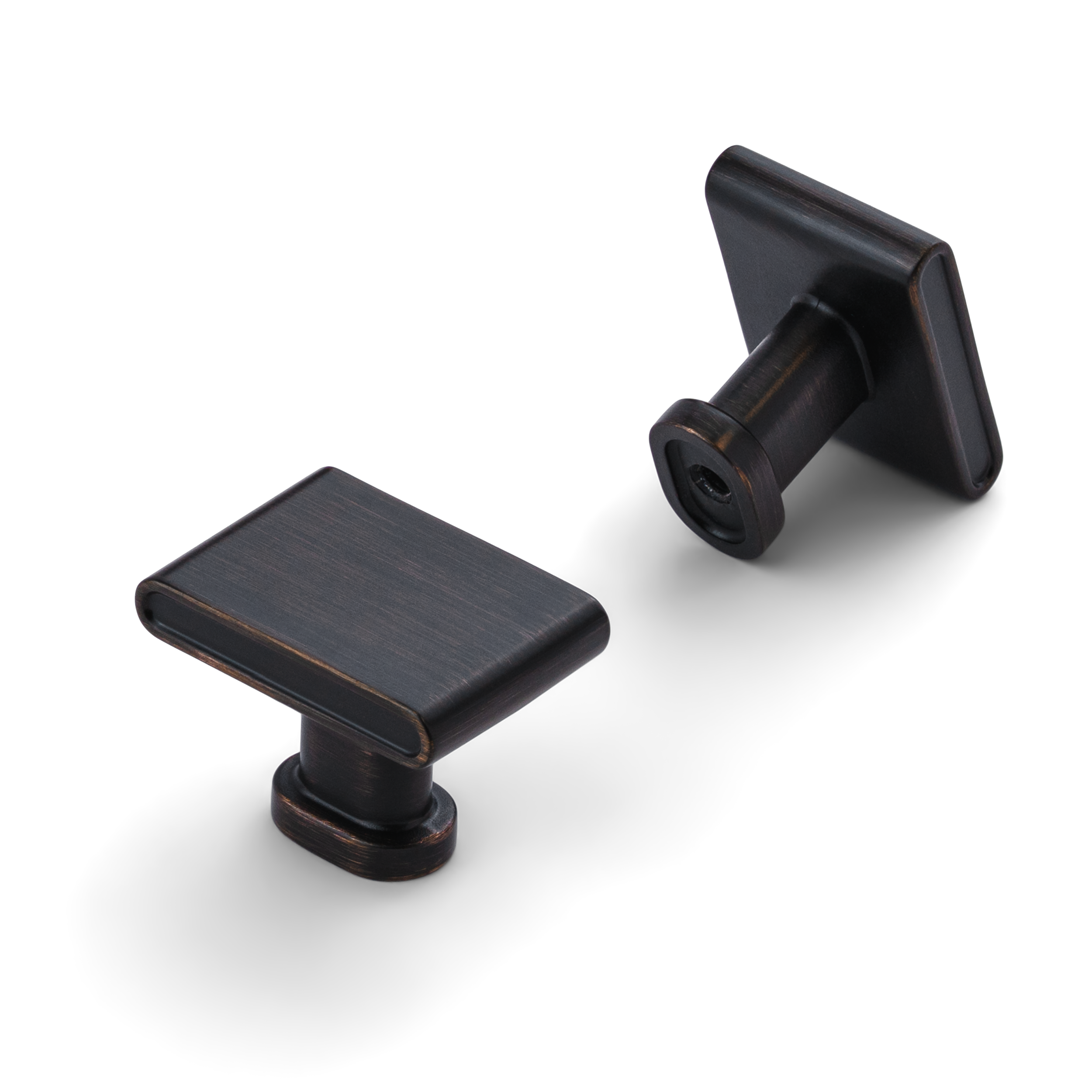 New Pillar Round Base Square Top Knobs