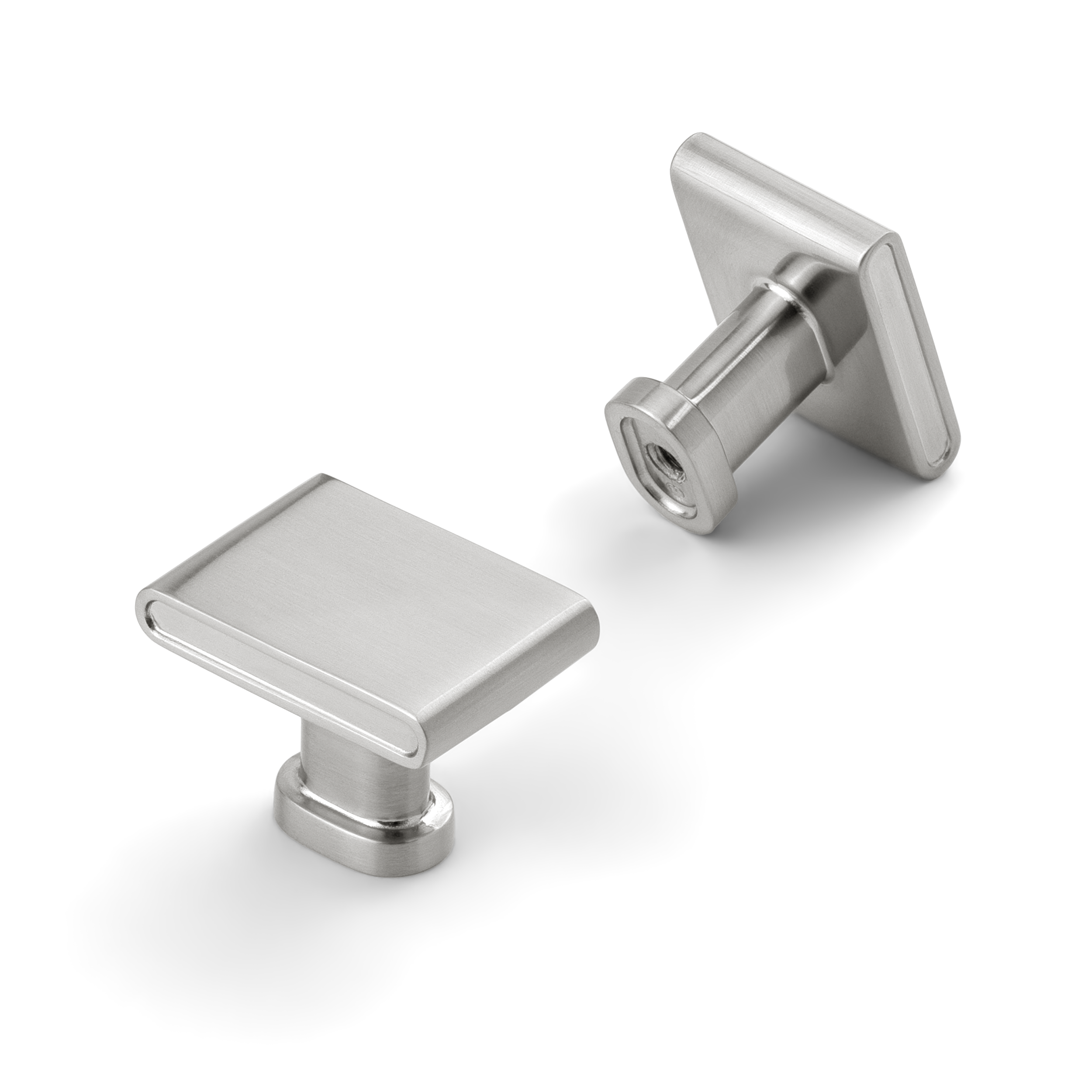 New Pillar Round Base Square Top Knobs