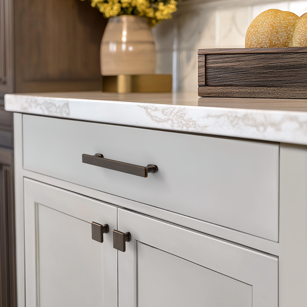 New Pillar Round Base Square Top Pulls