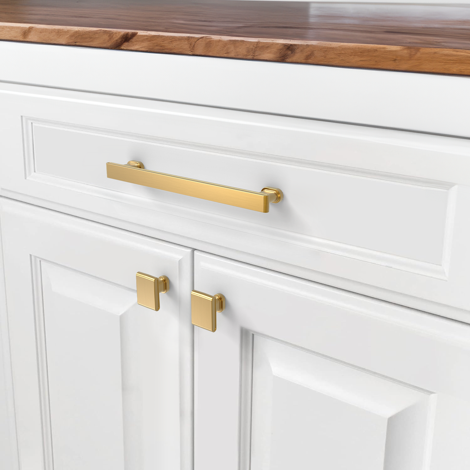 New Pillar Round Base Square Top Pulls