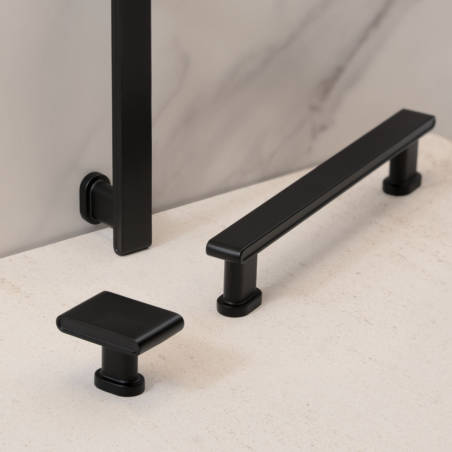 New Pillar Round Base Square Top Knobs Island Universe Hardware Inc.