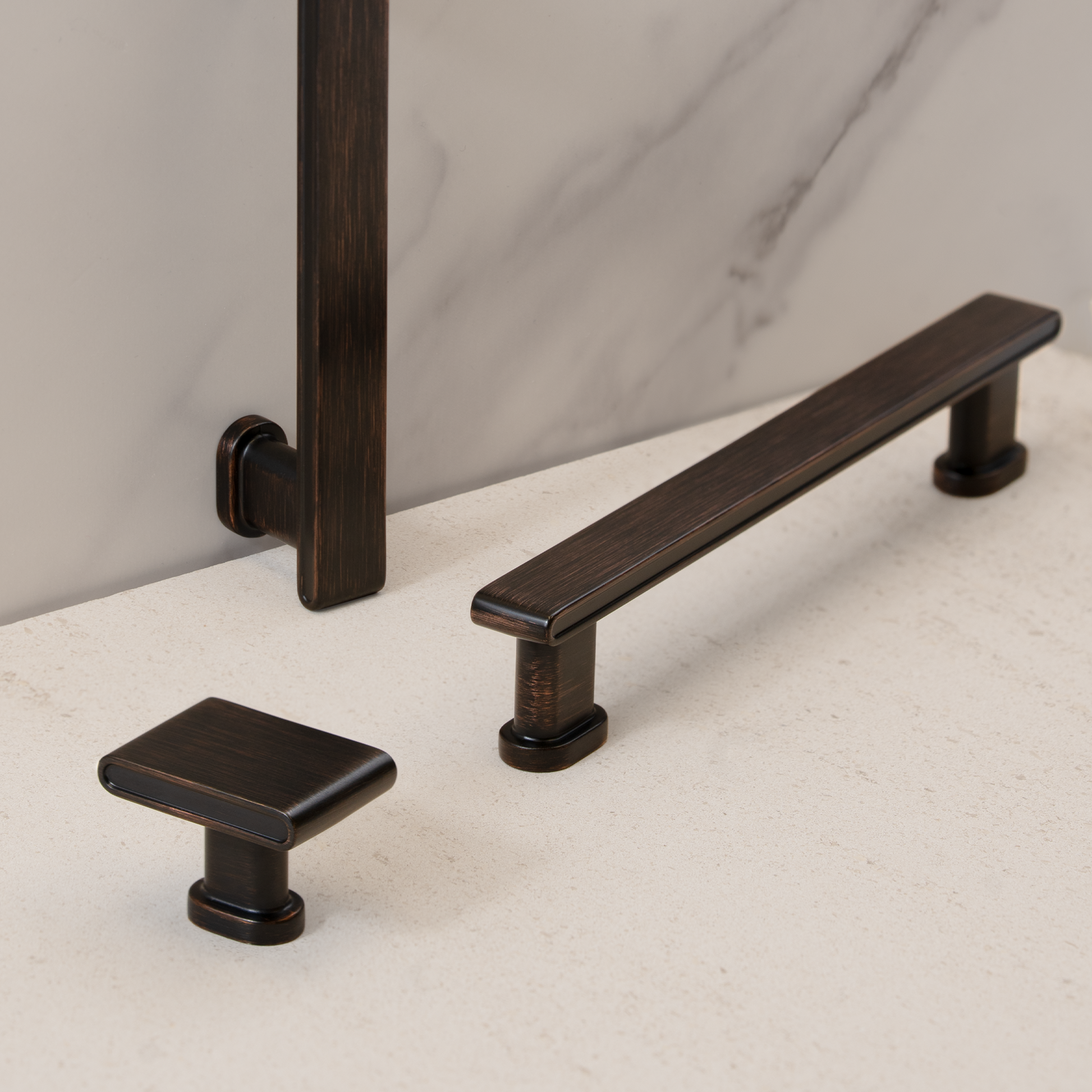 New Pillar Round Base Square Top Pulls Island Universe Hardware Inc.