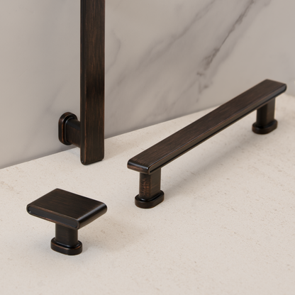 New Pillar Round Base Square Top Pulls Island Universe Hardware Inc.