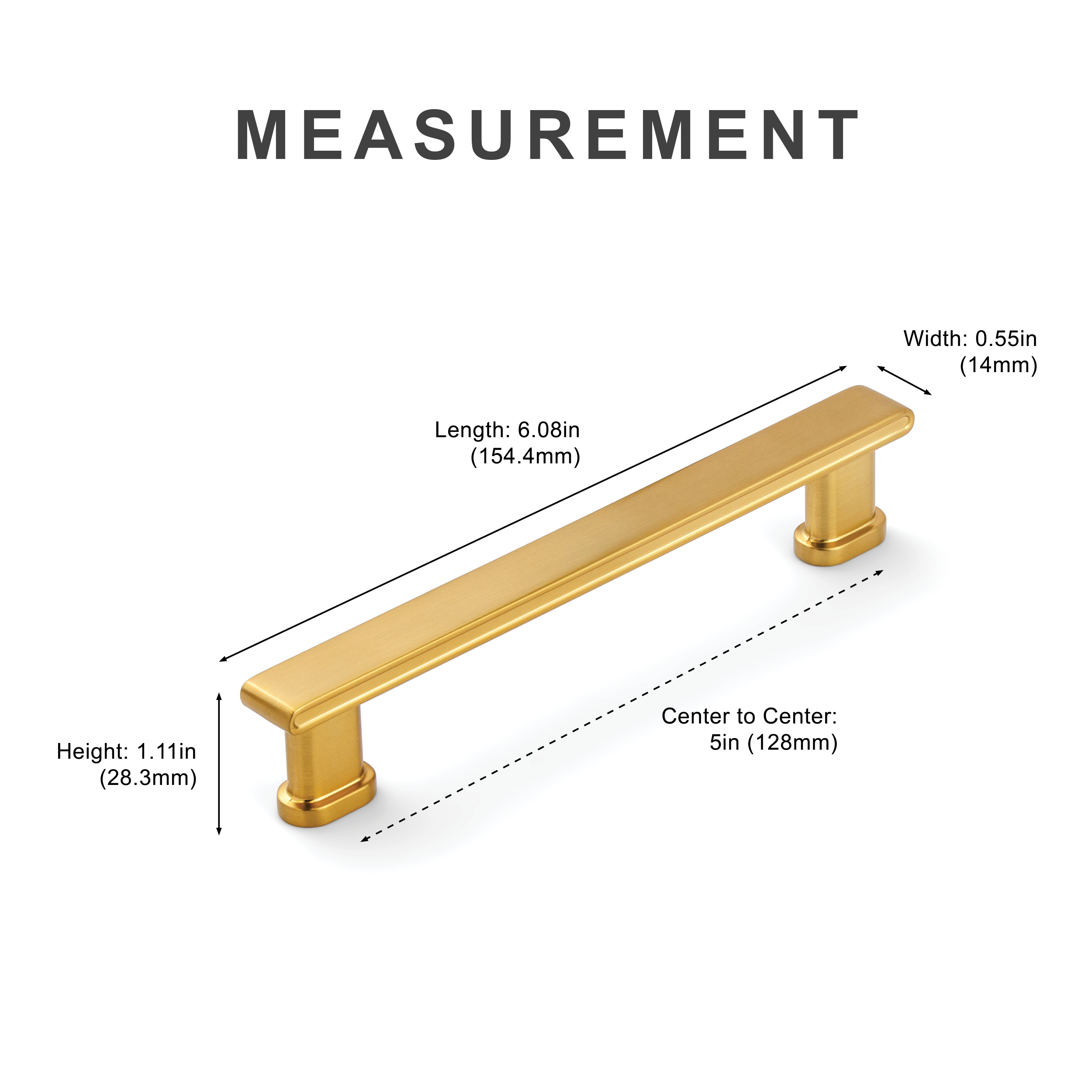 New Pillar Round Base Square Top Pulls