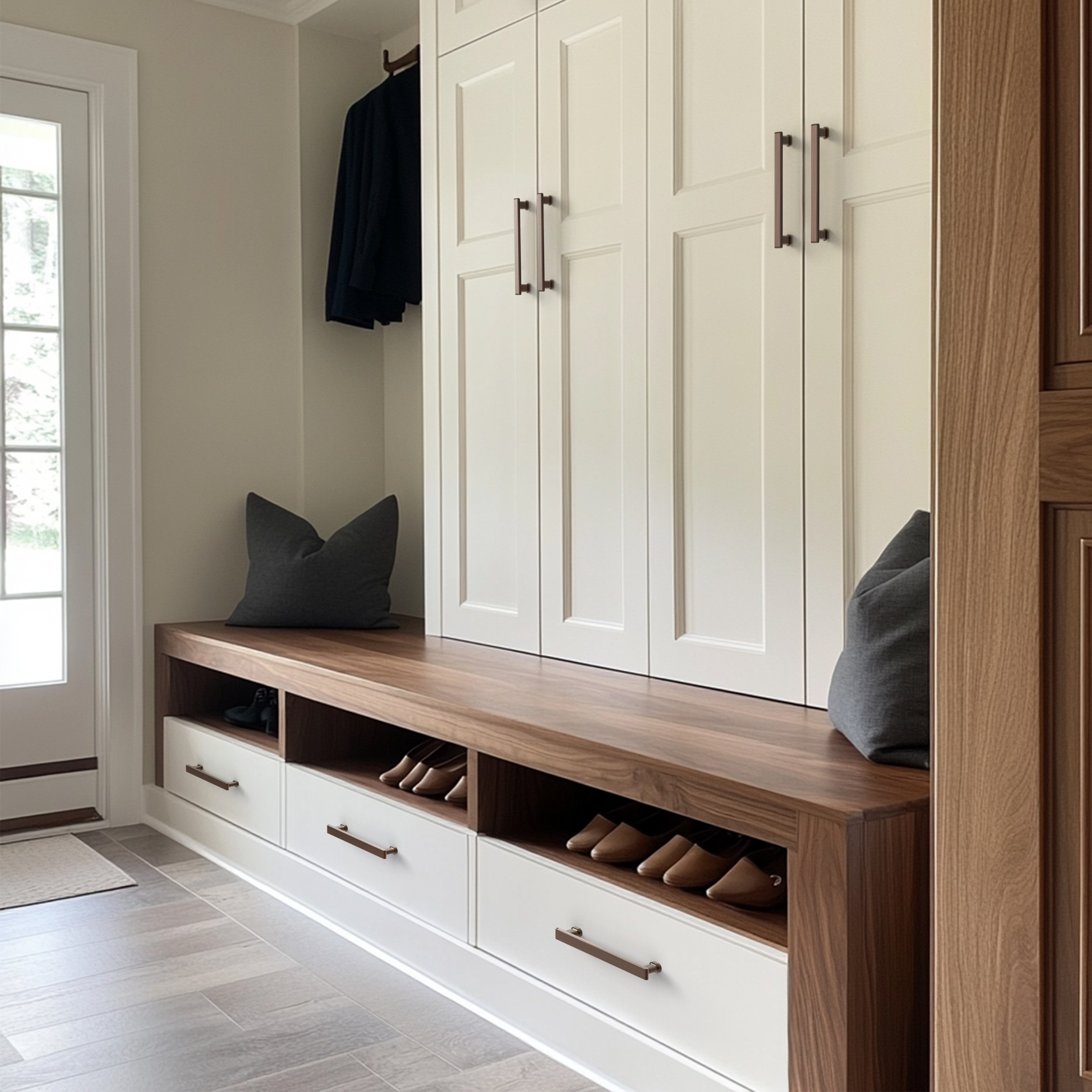 New Pillar Round Base Square Top Pulls