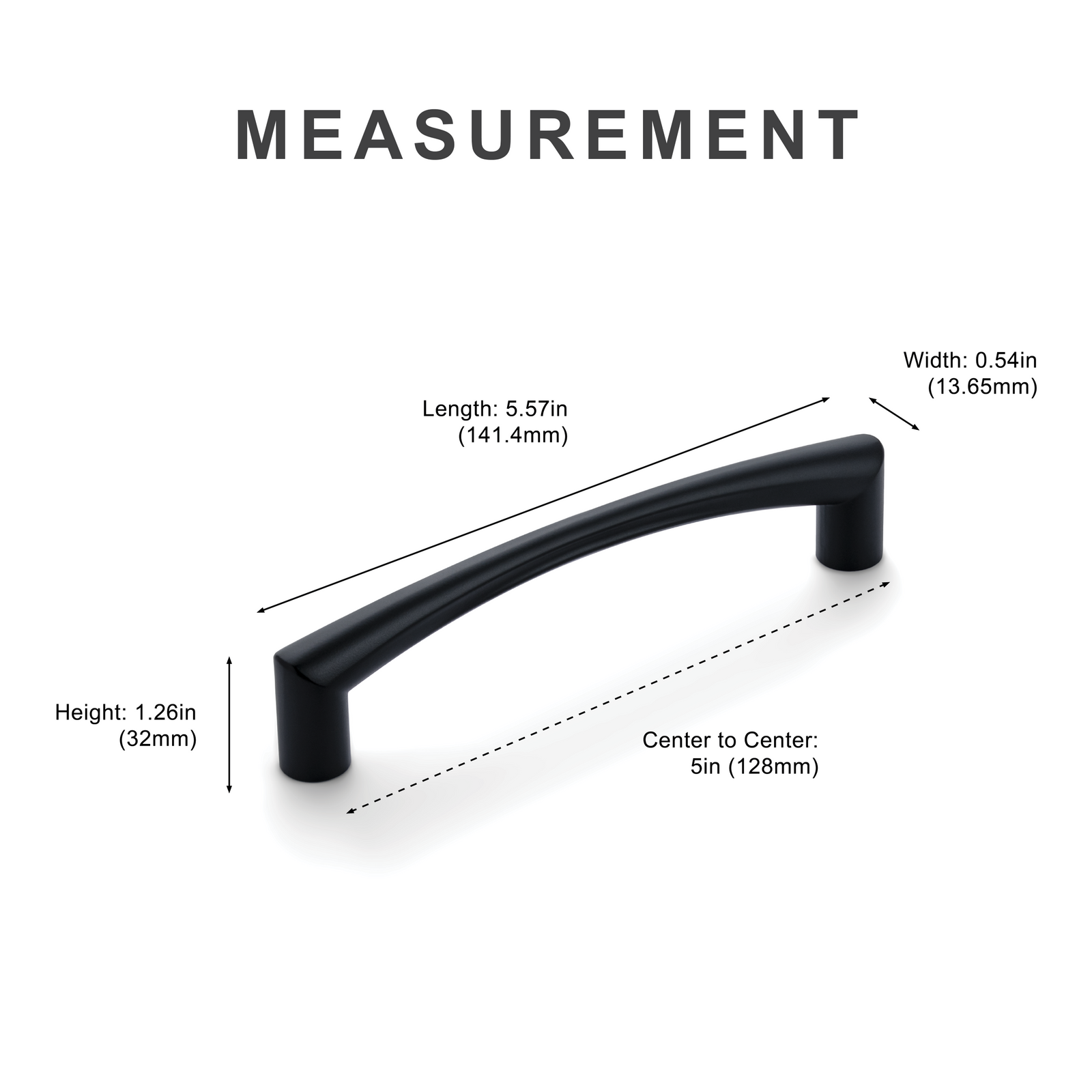 New Modern Curved Arch Cabinet Pulls Island Universe Hardware Inc.