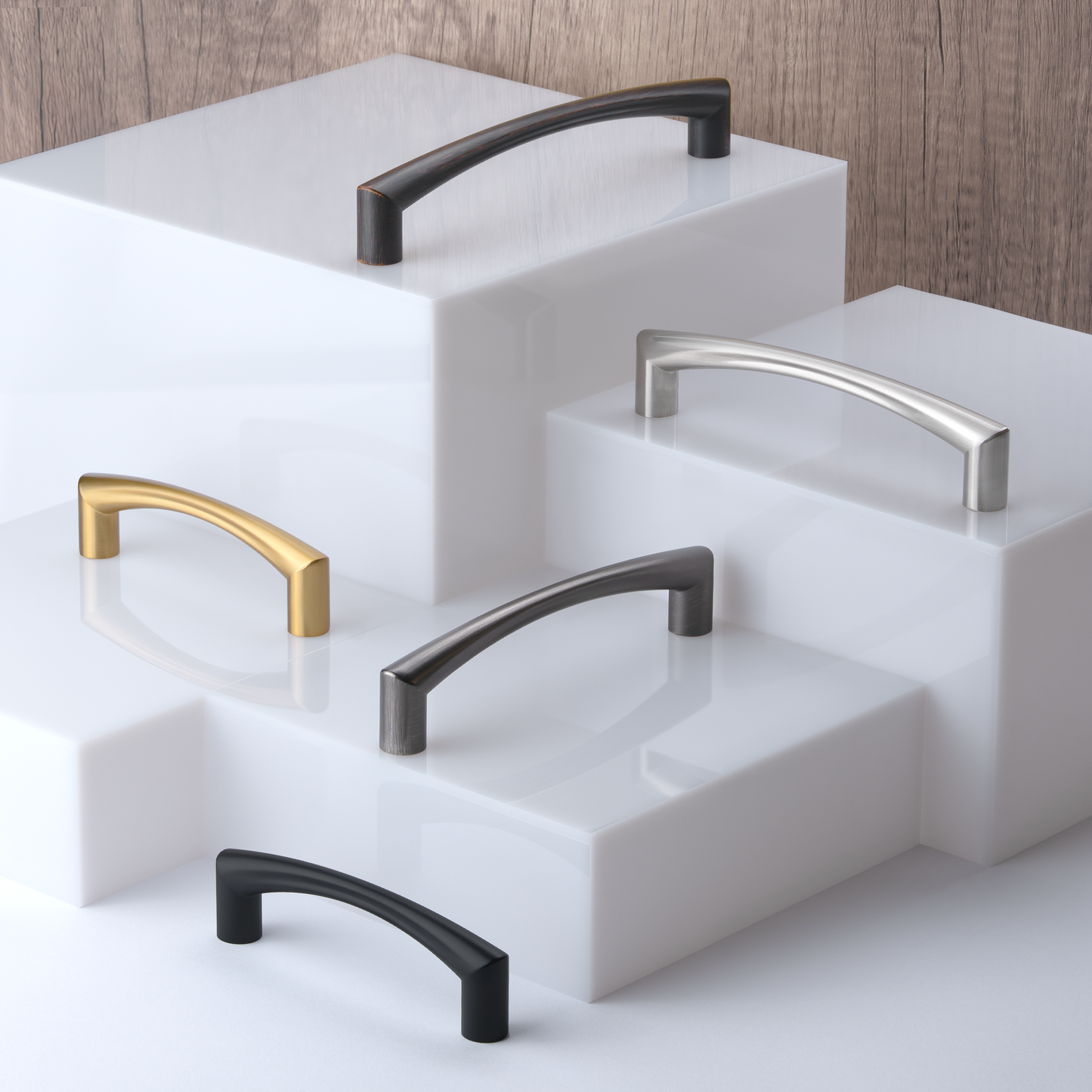 New Modern Curved Arch Cabinet Pulls Island Universe Hardware Inc.