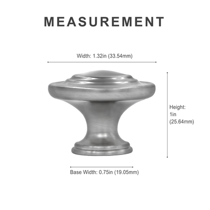 Top Three Ring Drawer Cabinet Knobs HESTIA HARDWARE