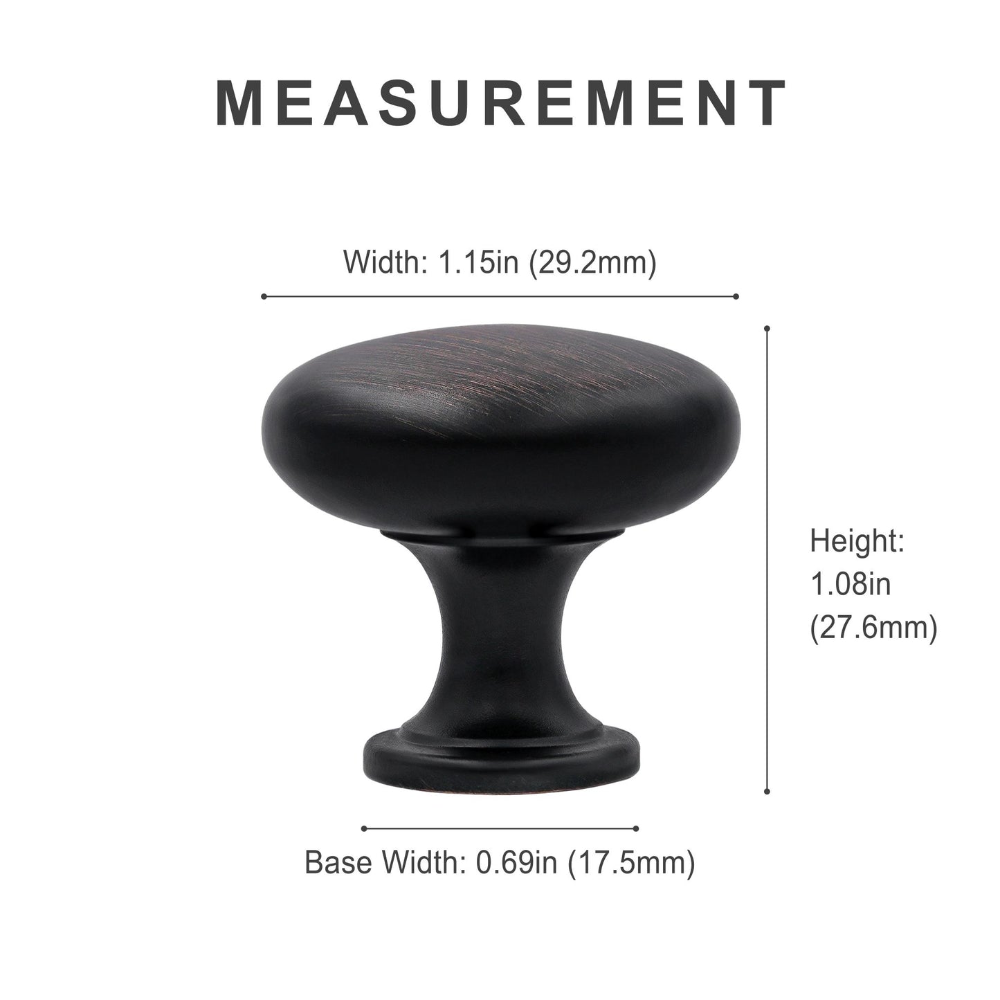 Round Kitchen Cabinet Knob HESTIA HARDWARE