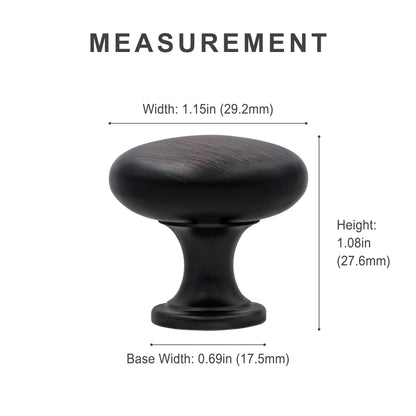 Round Kitchen Cabinet Knob HESTIA HARDWARE