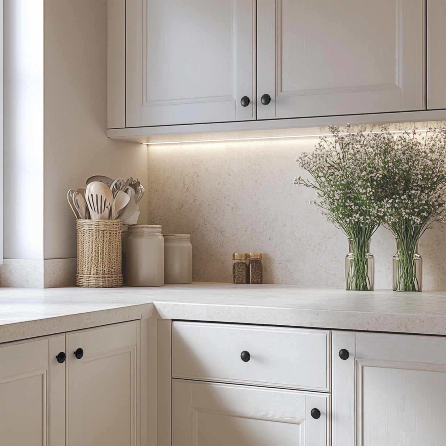 Top Ring Round Cabinet Knob HESTIA HARDWARE