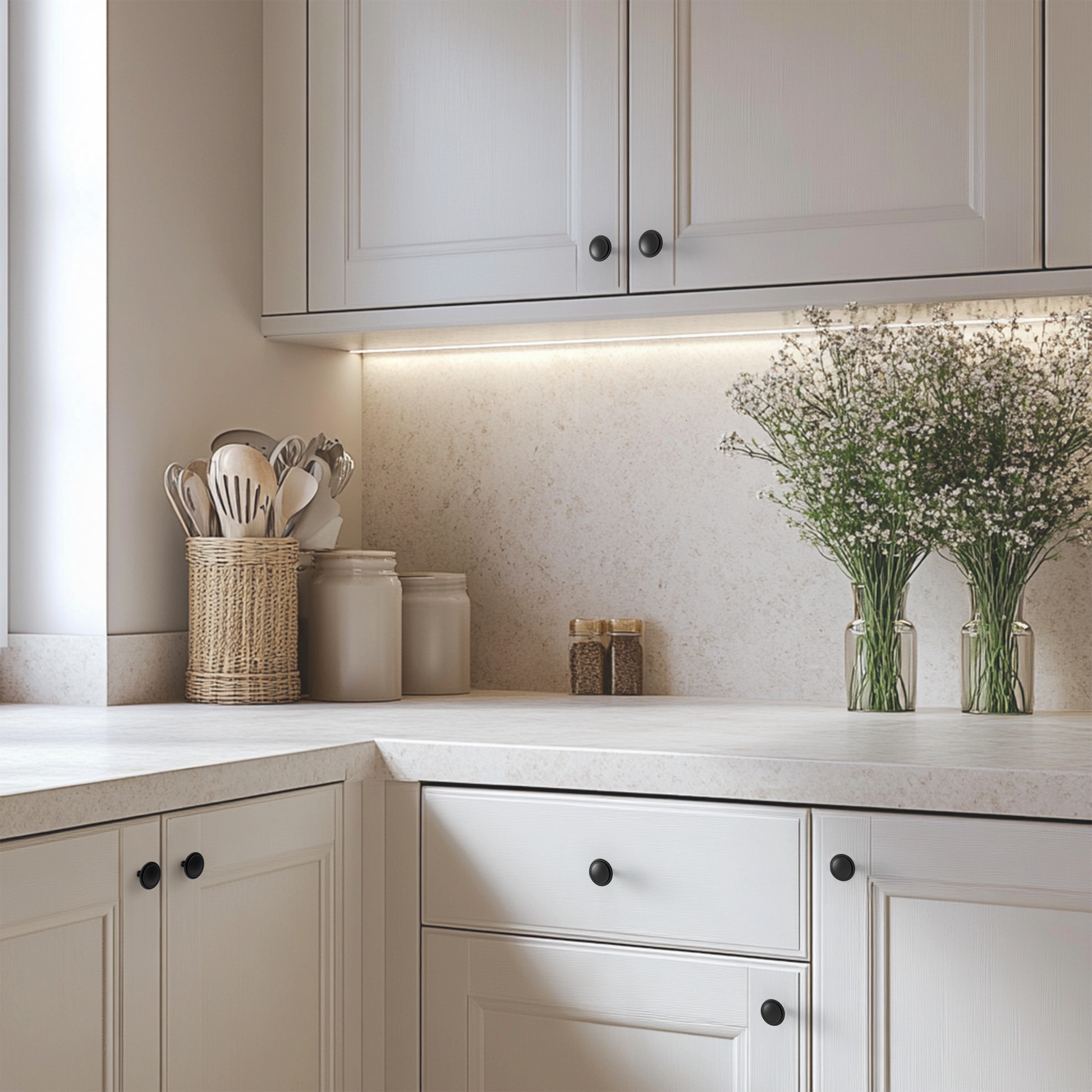 Top Ring Round Cabinet Knob HESTIA HARDWARE