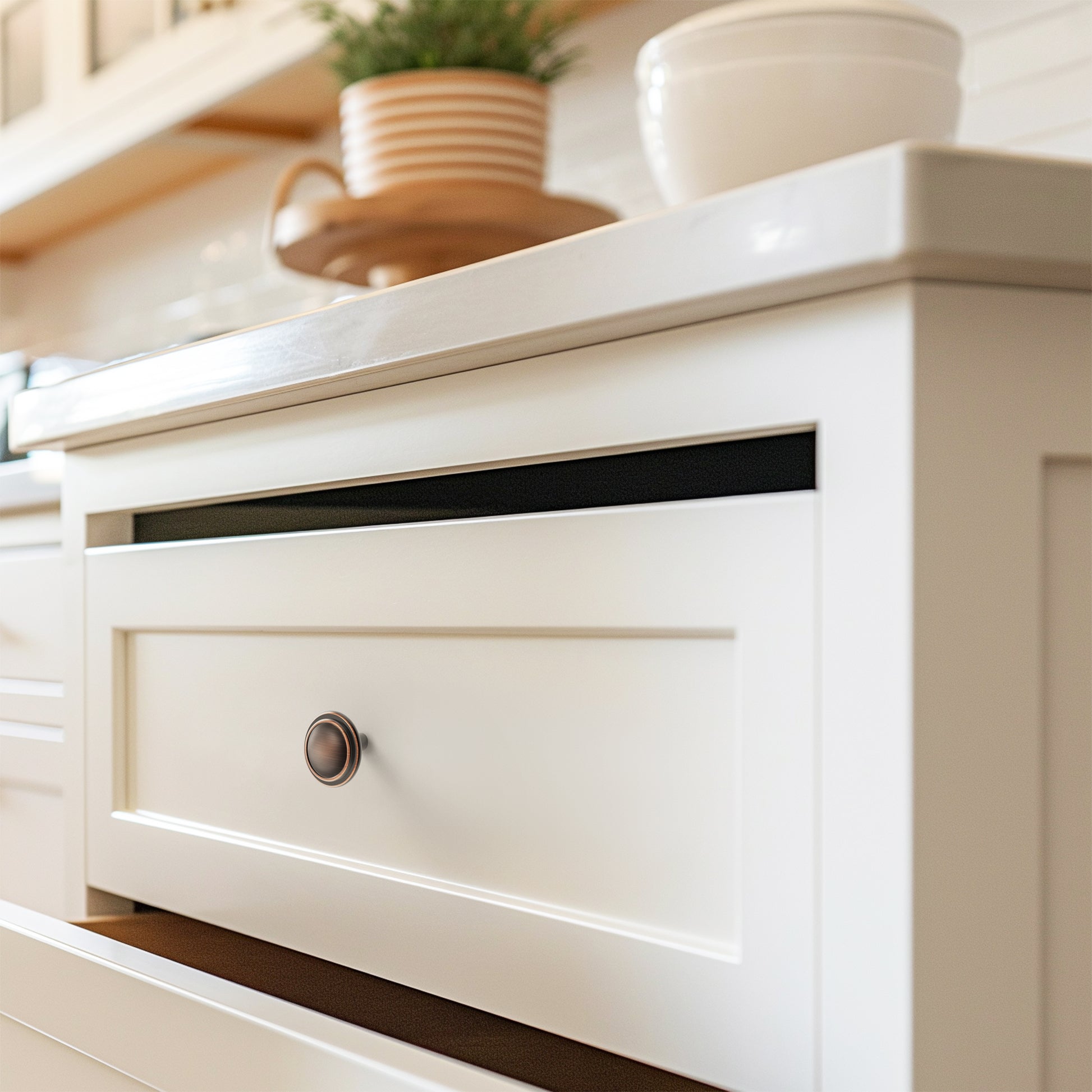 Top Ring Round Cabinet Knob HESTIA HARDWARE