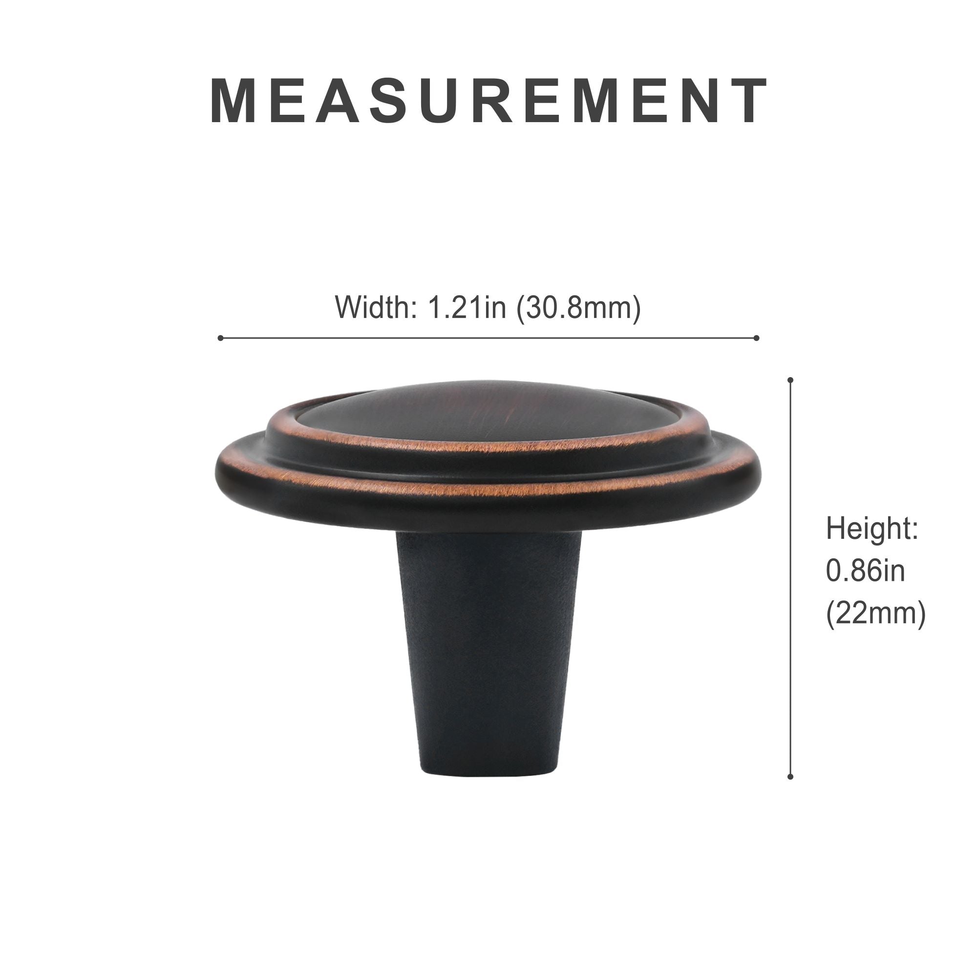 Top Ring Round Cabinet Knob