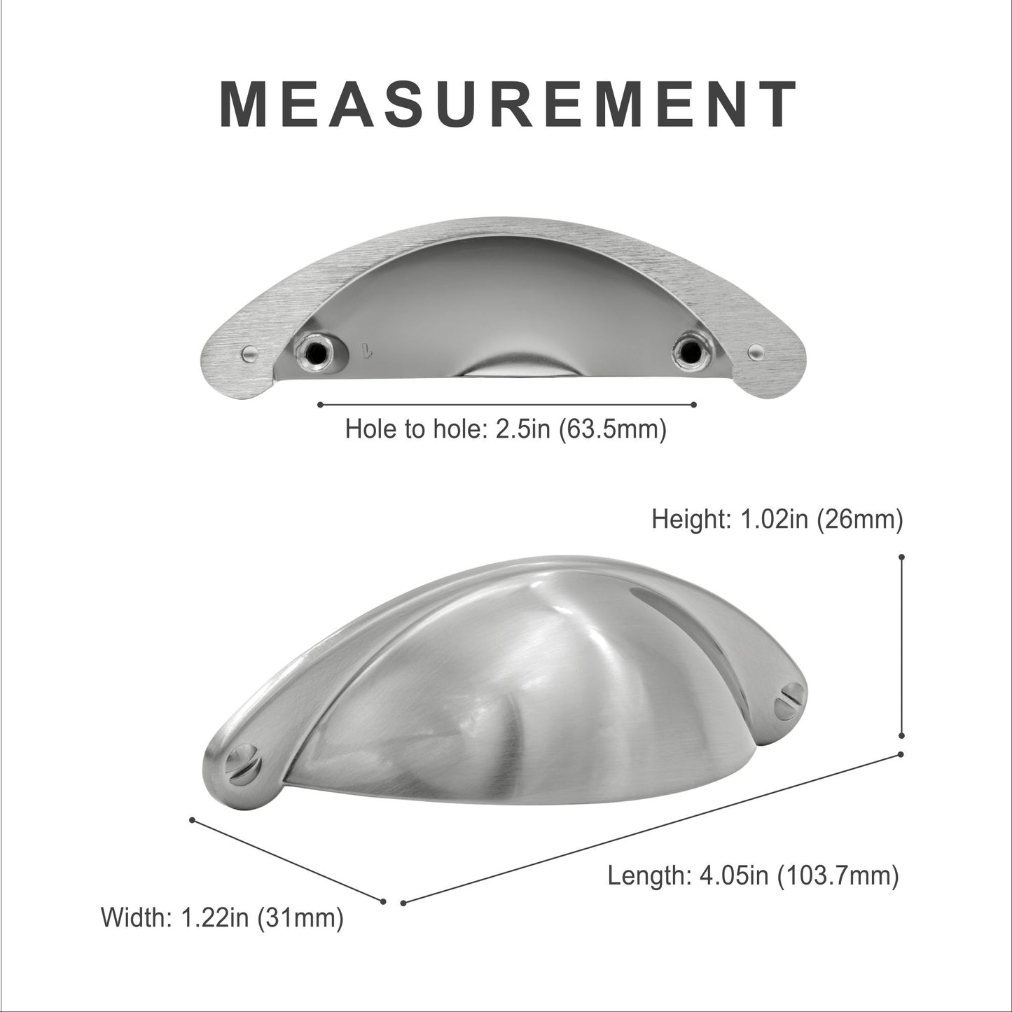 Classic Bin Cup Drawer Pull HESTIA HARDWARE