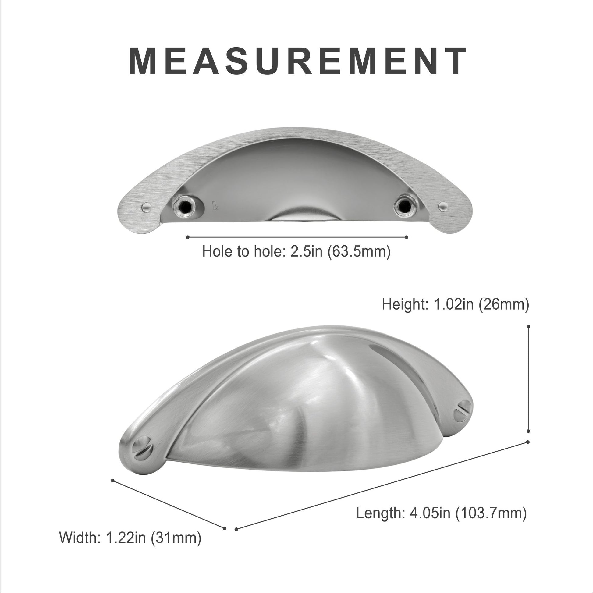 Classic Bin Cup Drawer Pull HESTIA HARDWARE