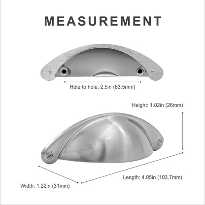 Classic Bin Cup Drawer Pull HESTIA HARDWARE