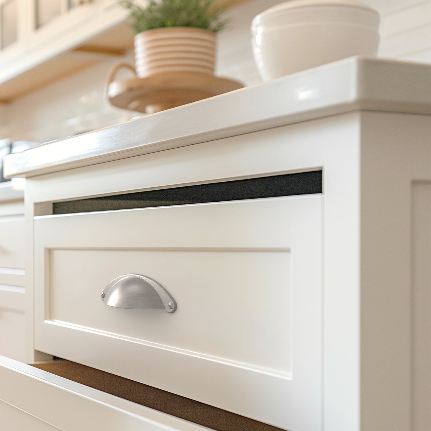 Classic Bin Cup Drawer Pull HESTIA HARDWARE