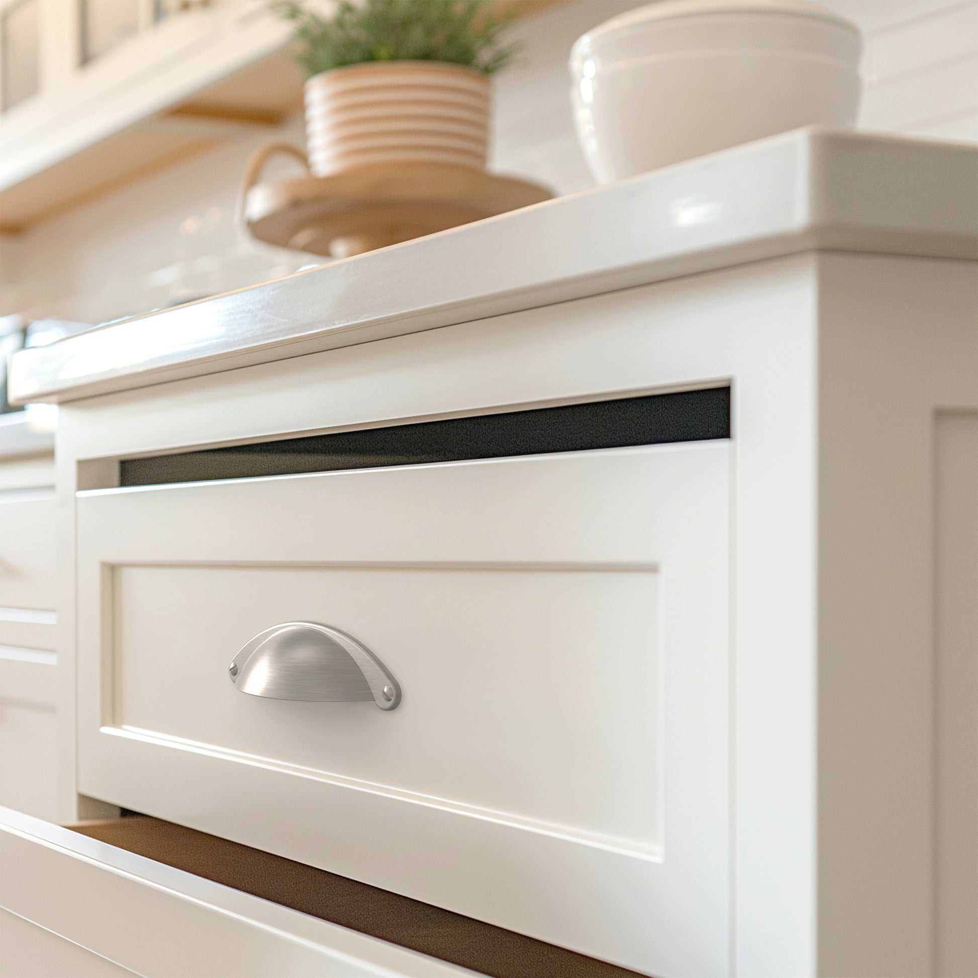 Classic Bin Cup Drawer Pull HESTIA HARDWARE